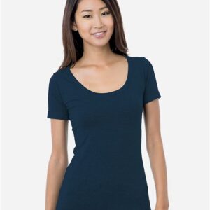 Bayside Women's USA-Made Scoop Neck T-Shirt