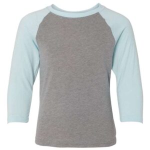 Next Level Youth CVC Three-Quarter Sleeve Raglan Tee