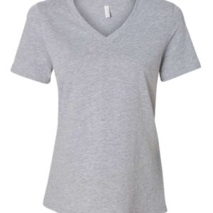 BELLA + CANVAS Women's Relaxed Heather CVC V-Neck Tee