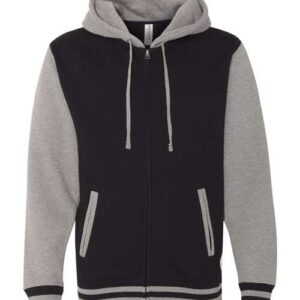 Independent Trading Co. Unisex Heavyweight Varsity Full-Zip Hooded Sweatshirt