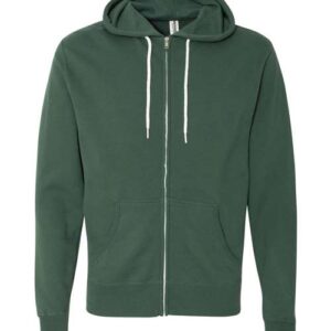 Independent Trading Co. Unisex Lightweight Full-Zip Hooded Sweatshirt