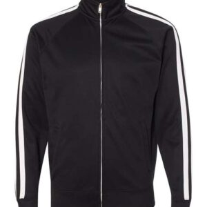Independent Trading Co. Men's Lightweight Poly-Tech Full-Zip Track Jacket
