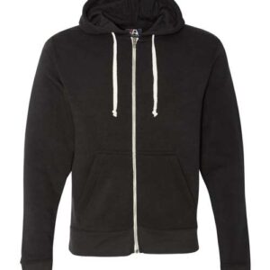 J. America Men's Triblend Full-Zip Hooded Sweatshirt