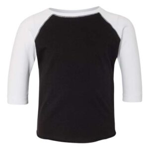 Rabbit Skins Toddler Baseball Fine Jersey Three-Quarter Sleeve Tee