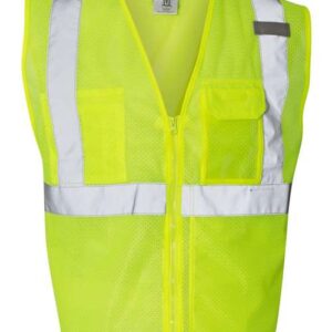 Kishigo Unisex Clear ID Vest with Zipper Closure