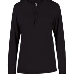 Badger Women's B-Core Long Sleeve Hooded T-Shirt