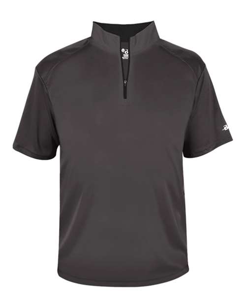 Badger Men's B-Core Short Sleeve Quarter-Zip - Image 7