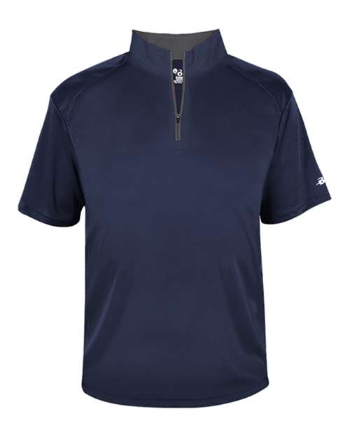 Badger Men's B-Core Short Sleeve Quarter-Zip - Image 9