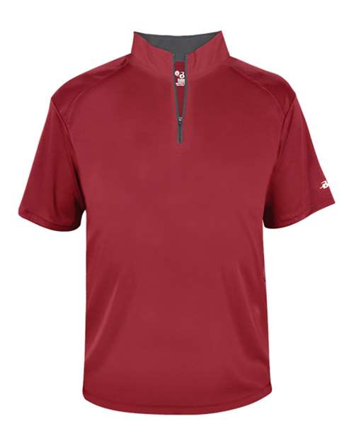 Badger Men's B-Core Short Sleeve Quarter-Zip - Image 11