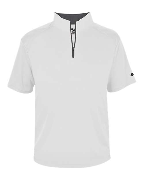 Badger Men's B-Core Short Sleeve Quarter-Zip - Image 15