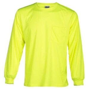 Kishigo Unisex Microfiber Polyester Long Sleeve T-Shirt