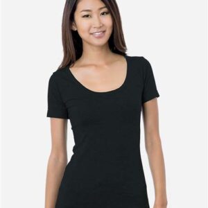Bayside Women's USA-Made Scoop Neck T-Shirt