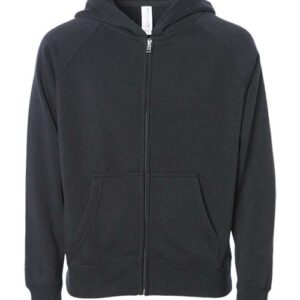 Independent Trading Co. Youth Lightweight Special Blend Raglan Zip Hood