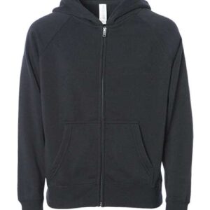 Independent Trading Co. Toddler Lightweight Special Blend Raglan Zip Hood