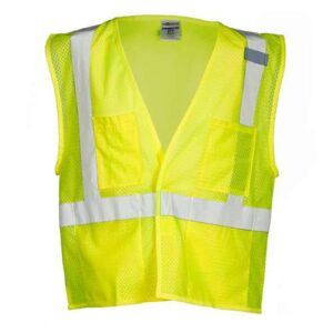Kishigo Unisex 4 Pocket Hook-and-Loop Mesh Vest