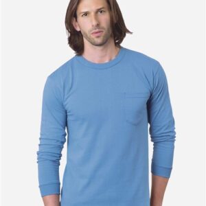 Bayside Unisex USA-Made Long Sleeve Pocket T-Shirt