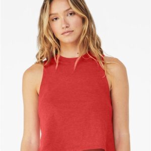 BELLA + CANVAS Women's Racerback Crop Tank