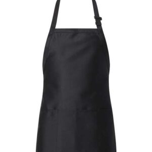 Q-Tees Full-Length Apron with Pouch Pocket