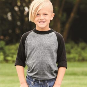 Augusta Sportswear Youth Three-Quarter Sleeve Baseball Jersey
