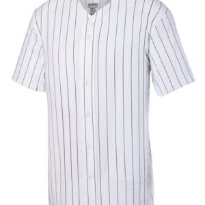 Augusta Sportswear Unisex Pinstripe Full Button Baseball Jersey