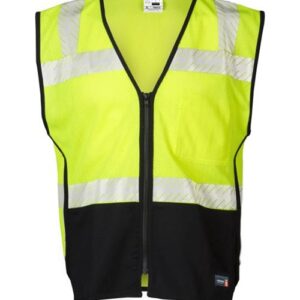 Kishigo Unisex Premium Black Series® FR Black Bottom Mesh Vest