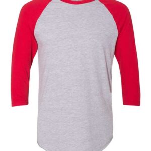 American Apparel Unisex 50/50 Raglan Three-Quarter Sleeve Tee