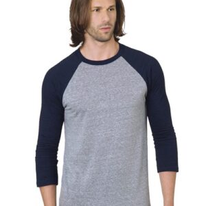 Bayside 9525 - Unisex Triblend Three-Quarter Sleeve Raglan T-Shirt
