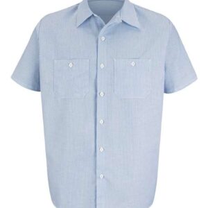 Red Kap Men's Tall Industrial Stripe Work Shirt