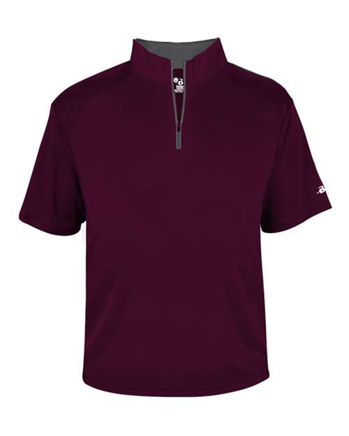 Badger Men's B-Core Short Sleeve Quarter-Zip - Image 8