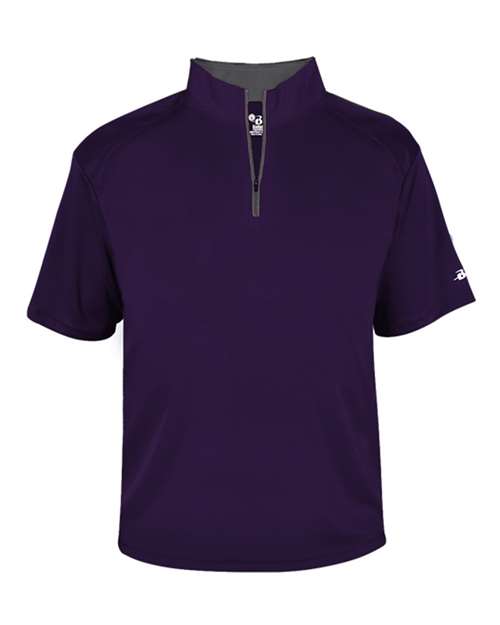 Badger Men's B-Core Short Sleeve Quarter-Zip - Image 10