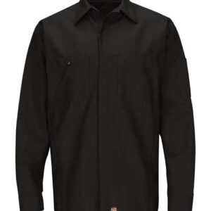 Red Kap Men's Long Sleeve Automotive Crew Shirt