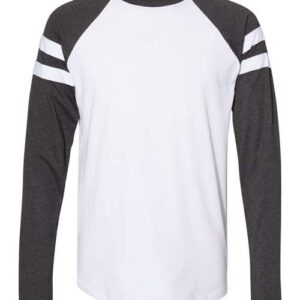 LAT Unisex Fine Jersey Mash Up Long Sleeve Tee