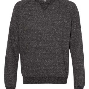JERZEES Unisex Snow Heather French Terry Crewneck Sweatshirt