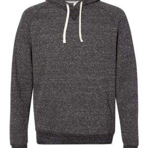 JERZEES Unisex Snow Heather French Terry Raglan Hooded Sweatshirt