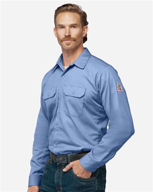 Bulwark Men's Flame Resistant Excel Work Shirt - Image 9