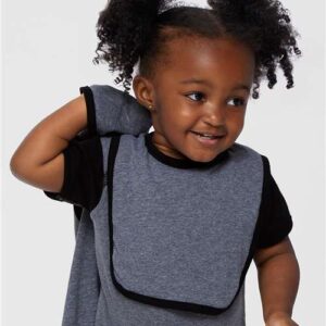 Rabbit Skins Infant Contrast Trim Premium Jersey Bib