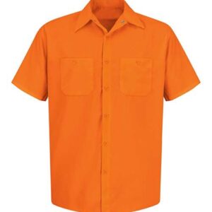 Red Kap Men's Tall Enhanced Visibility Short Sleeve Work Shirt