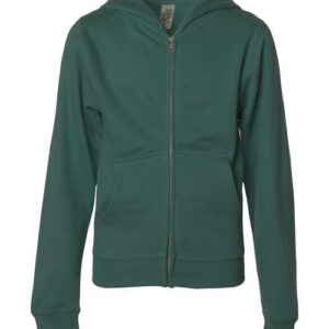 Independent Trading Co. Youth Midweight Full-Zip Hooded Sweatshirt