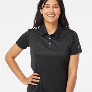 Adidas Women's 3-Stripes Shoulder Polo