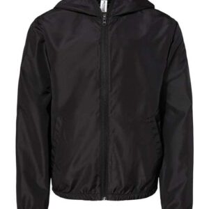 Independent Trading Co. Youth Lightweight Windbreaker Full-Zip Jacket