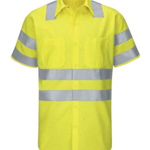 Red Kap Men's Tall Enhanced & Hi-Visibility Work Shirt
