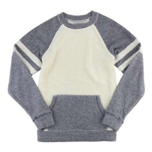 Boxercraft Women's Cozy Contrast Fleece Crewneck Pullover