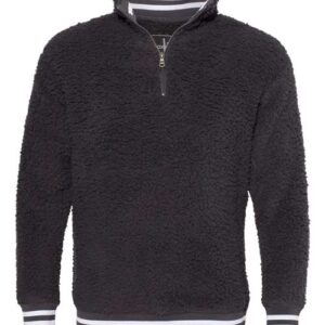 Boxercraft Unisex Varsity Sherpa Quarter-Zip Pullover