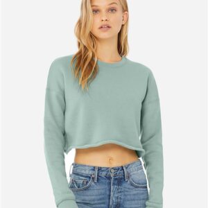 BELLA + CANVAS 7503 - Women's Crop Fleece Crewneck Sweatshirt