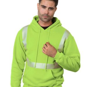 Bayside 3739 - Unisex USA-Made High Visibility Hooded Sweatshirt