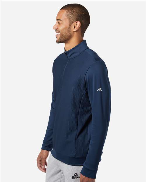 Adidas Men's Textured Quarter-Zip Pullover - Image 11