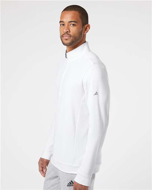Adidas Men's Textured Quarter-Zip Pullover - Image 23