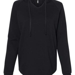 Independent Trading Co. Women’s Lightweight California Wave Wash Hooded Sweatshirt