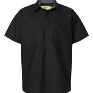 Red Kap Men's Performance Plus Short Sleeve Shirt With Oilblok Technology