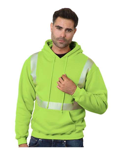 Bayside Unisex USA-Made High Visibility Hooded Sweatshirt - Image 8
